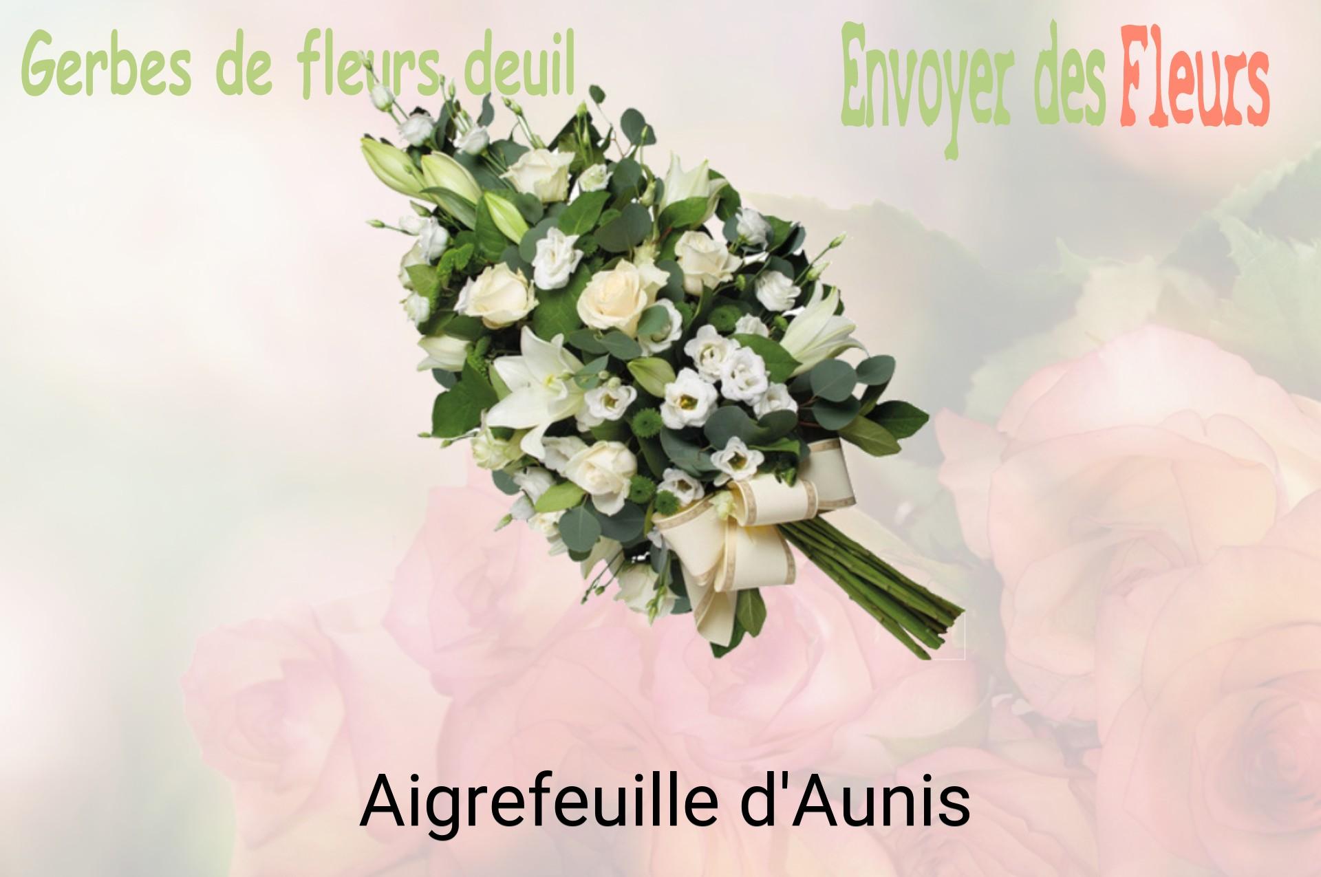 Gerbe de fleurs de deuil livrée à Aigrefeuille-d'Aunis